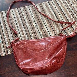Anthropologie Rich Red Crossbody Bag